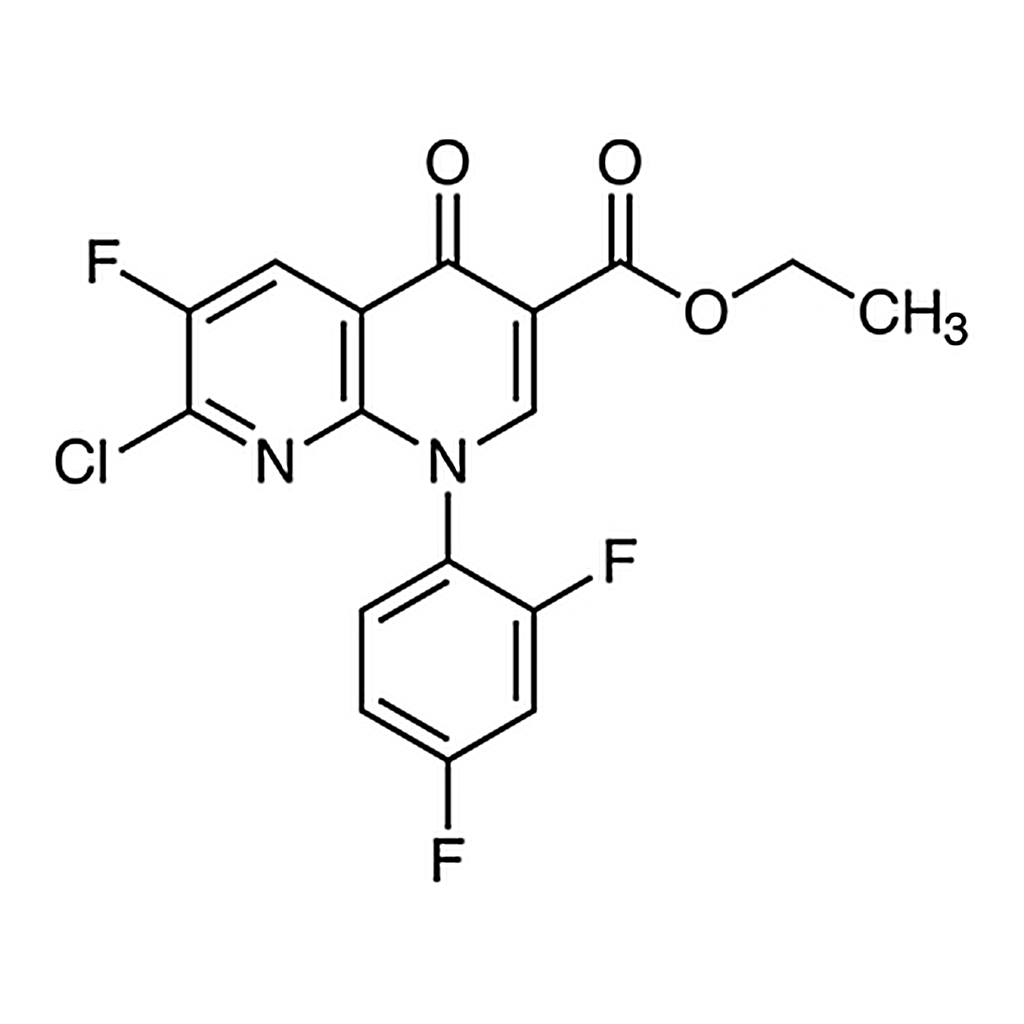 TCI Ethyl 7-Chloro-1-(2,4-difluorophenyl)-6-fluoro-4-oxo-1,4-dihydro-1,8-naphthyridine-3-carboxylate