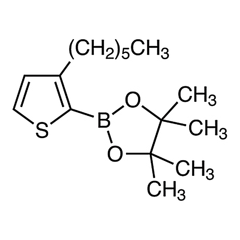 TCI 3-Hexyl-2-(4,4,5,5-tetramethyl-1,3,2-dioxaborolan-2-yl)thiophene