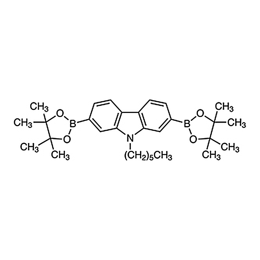 TCI 9-Hexyl-2,7-bis(4,4,5,5-tetramethyl-1,3,2-dioxaborolan-2-yl)-9H-carbazole