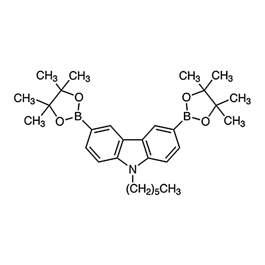 TCI 9-Hexyl-3,6-bis(4,4,5,5-tetramethyl-1,3,2-dioxaborolan-2-yl)-9H-carbazole