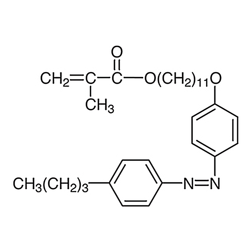 TCI 11-[4-(4-Butylphenylazo)phenoxy]undecyl Methacrylate
