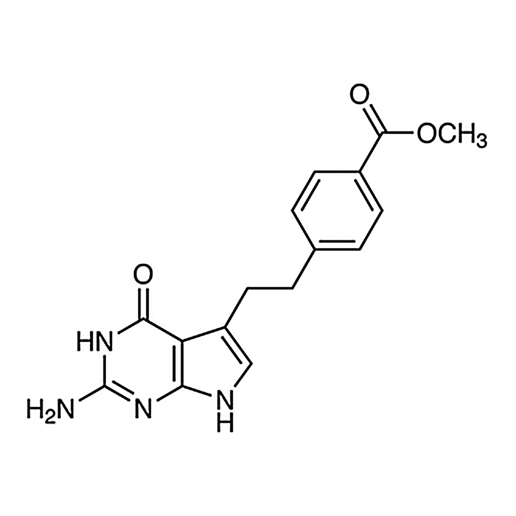 TCI Methyl 4-[2-(2-Amino-4,7-dihydro-4-oxo-3H-pyrrolo[2,3-d]pyrimidin-5-yl)ethyl]benzoate