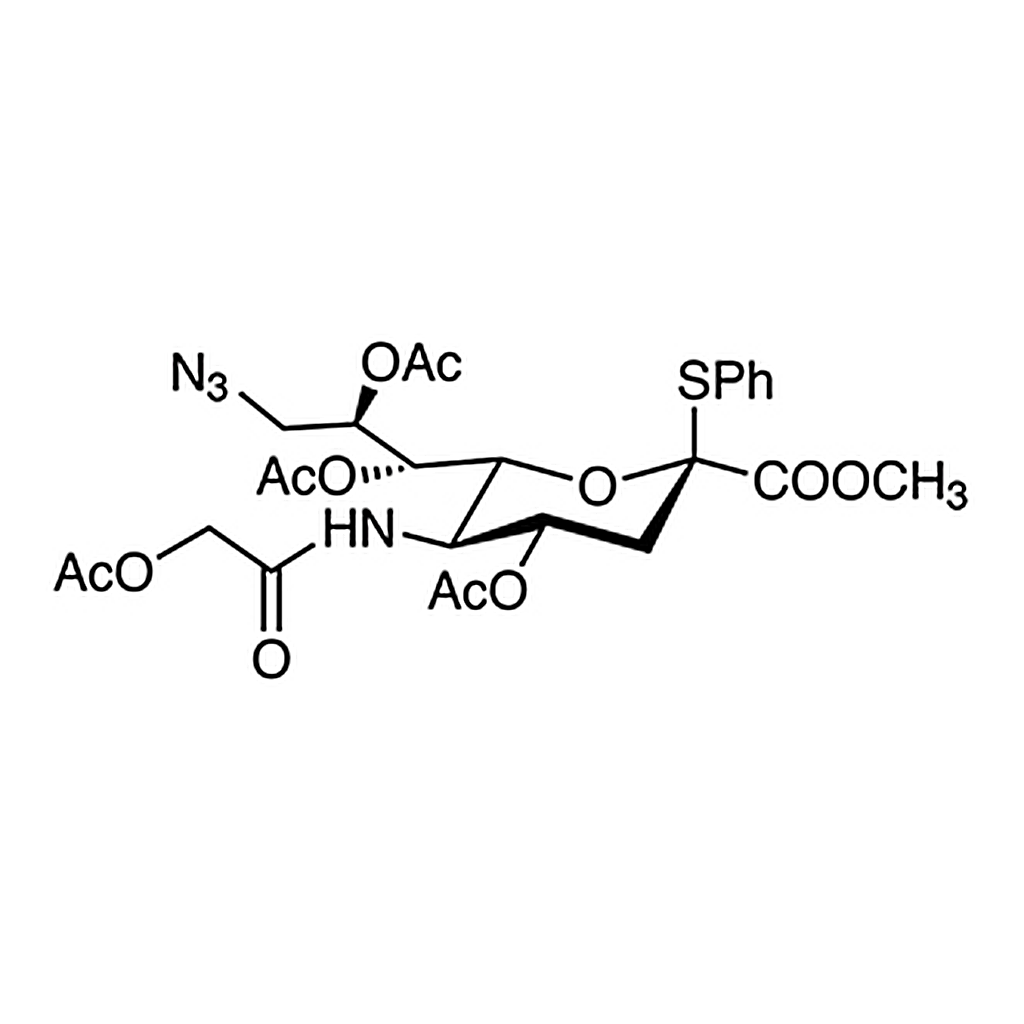TCI Methyl (Phenyl 5-Acetoxyacetamido-4,7,8-tri-O-acetyl-9-azido-3,5,9-trideoxy-2-thio-D-glycero-β-D-galacto-2-nonulopyranosid)onate
