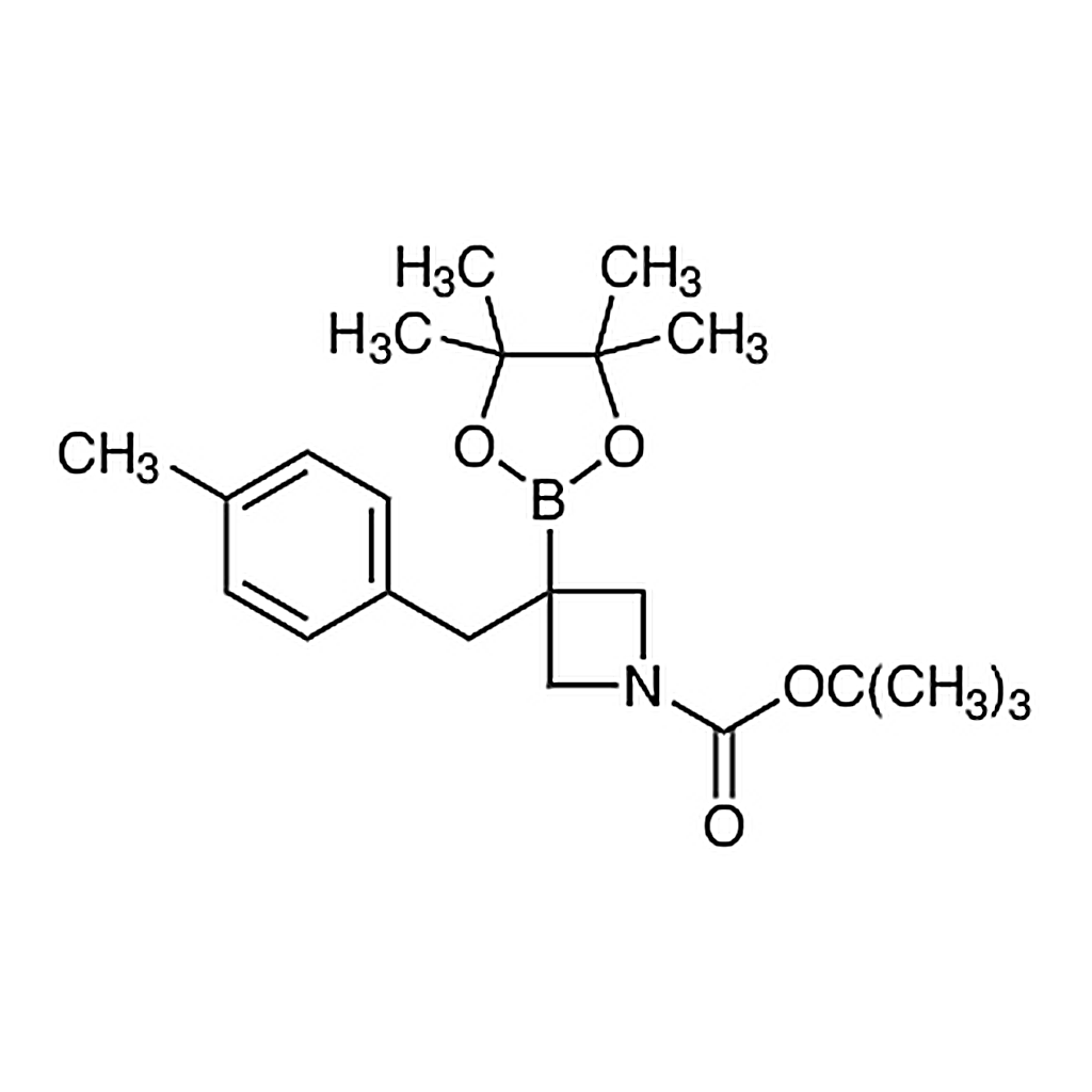 TCI tert-Butyl 3-(4-Methylbenzyl)-3-(4,4,5,5-tetramethyl-1,3,2-dioxaborolan-2-yl)azetidine-1-carboxylate