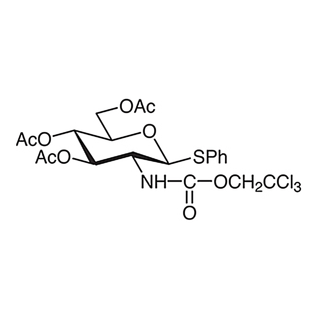 TCI Phenyl 3,4,6-Tri-O-acetyl-2-deoxy-1-thio-2-(2,2,2-trichloroethoxyformamido)-β-D-glucopyranoside