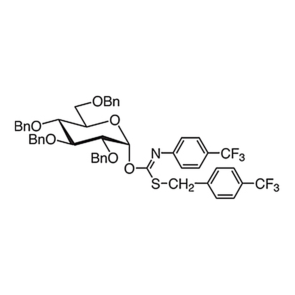 TCI 2,3,4,6-Tetra-O-benzyl-α-D-glucopyranosyl p-Trifluoromethylbenzylthio-N-(p-trifluoromethylphenyl)formimidate