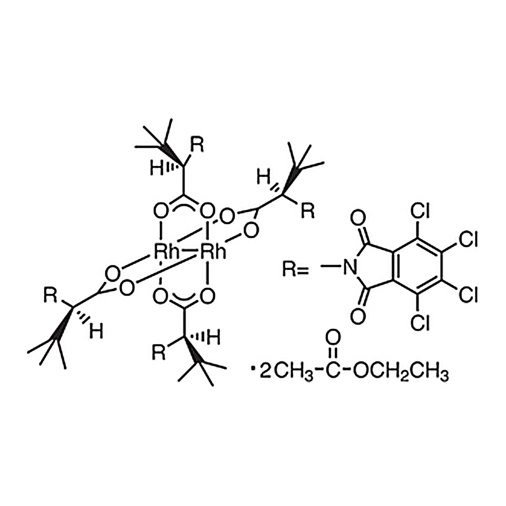 TCI Tetrakis[N-tetrachlorophthaloyl-(R)-tert-leucinato]dirhodium Bis(ethyl Acetate) Adduct