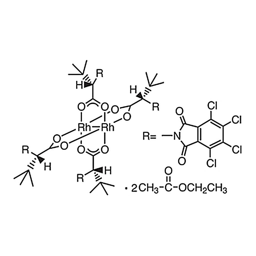TCI Tetrakis[N-tetrachlorophthaloyl-(S)-tert-leucinato]dirhodium Bis(ethyl Acetate) Adduct
