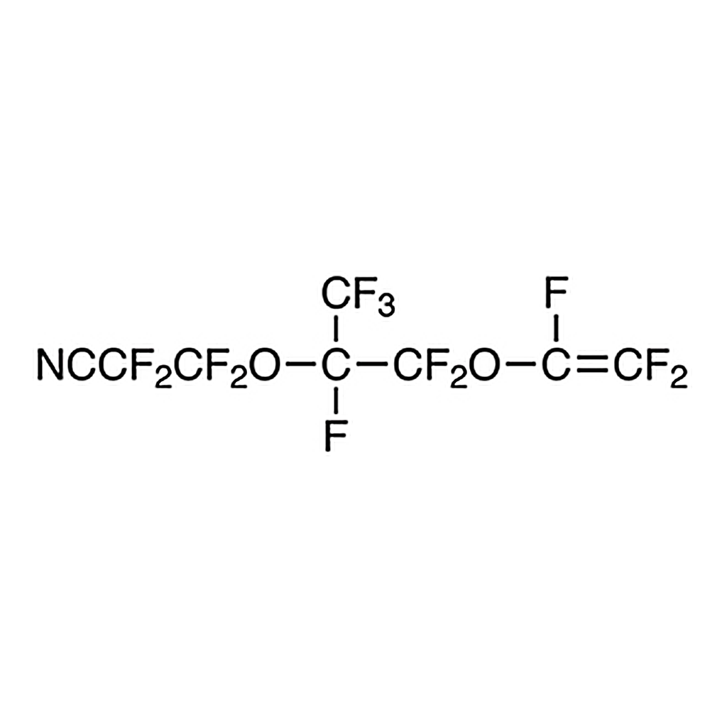 TCI 2,2,3,3-Tetrafluoro-3-[[1,1,1,2,3,3-hexafluoro-3-[(1,2,2-trifluorovinyl)oxy]propan-2-yl]oxy]propionitrile