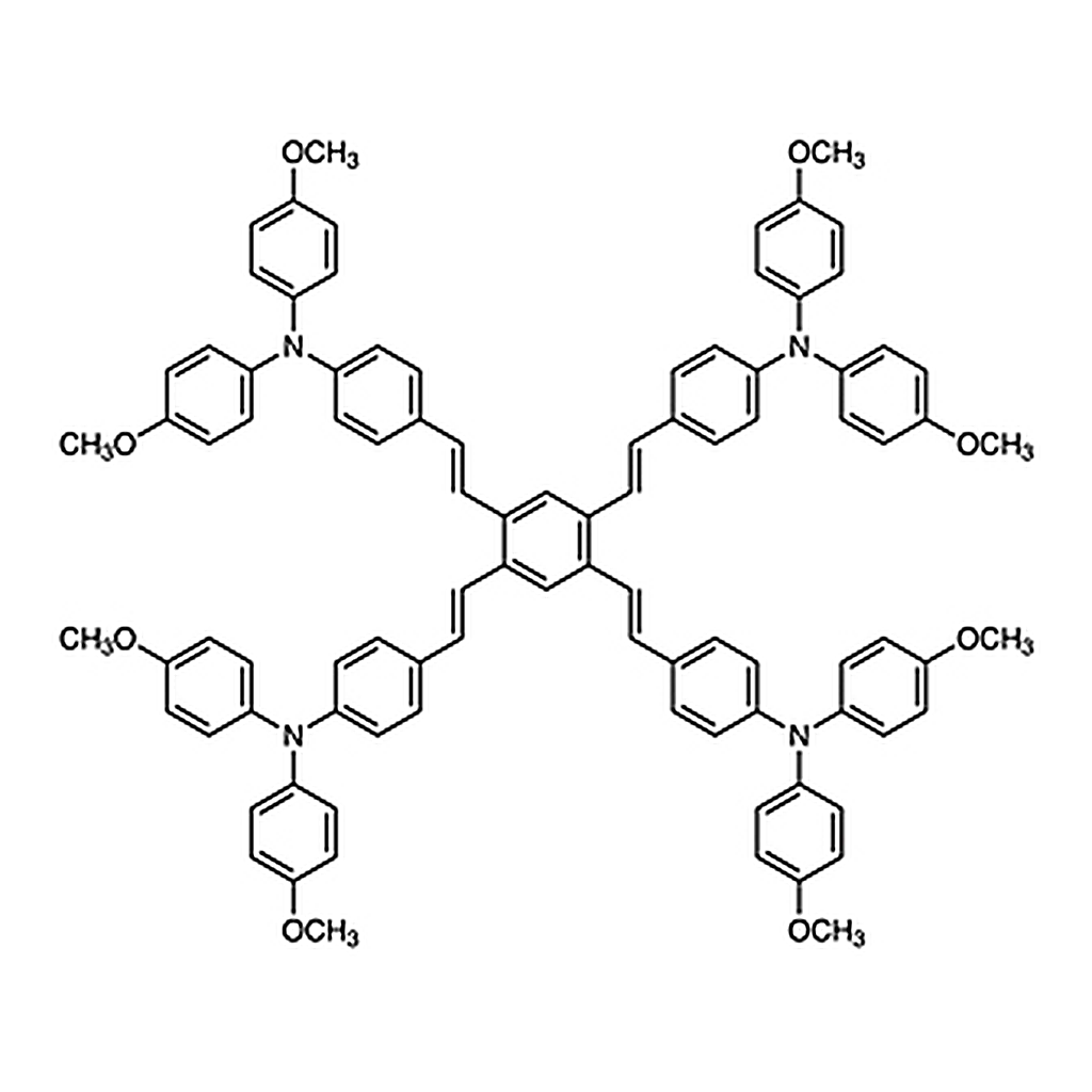 TCI (E,E,E,E)-1,2,4,5-Tetrakis[4-[bis(4-methoxyphenyl)amino]styryl]benzene