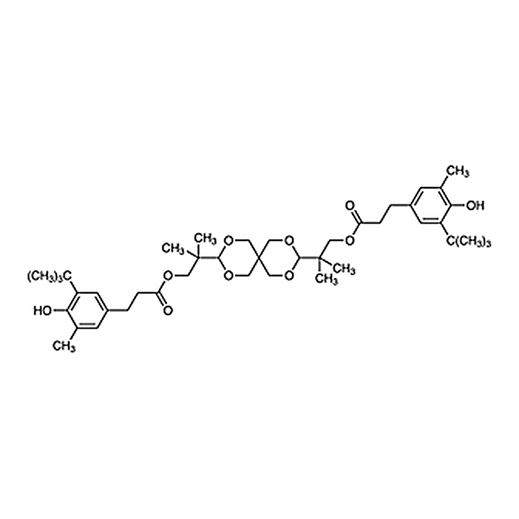 TCI 2,4,8,10-Tetraoxaspiro[5.5]undecane-3,9-diylbis(2-methylpropane-2,1-diyl) Bis[3-[3-(tert-butyl)-4-hydroxy-5-methylphenyl]propanoate]