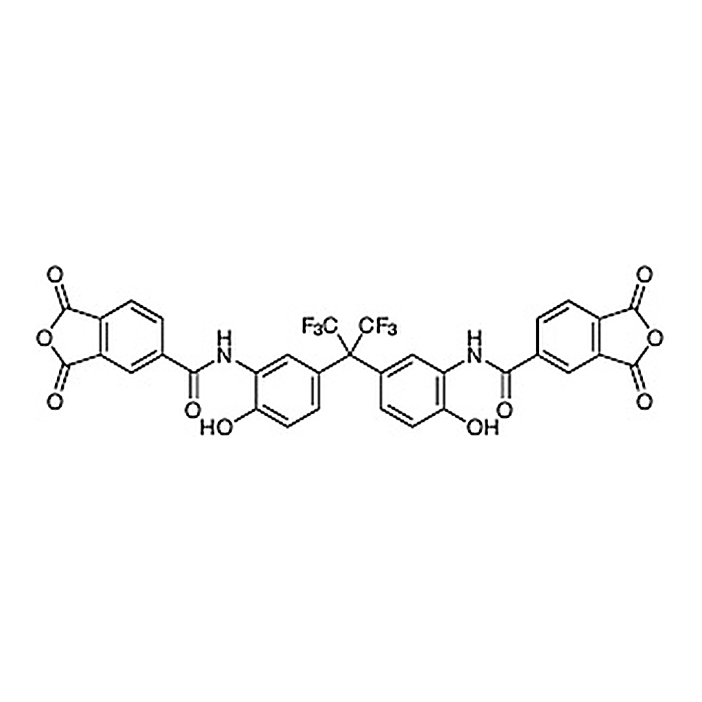 TCI N,N'-[(Perfluoropropane-2,2-diyl)bis(6-hydroxy-3,1-phenylene)]bis(1,3-dioxo-1,3-dihydroisobenzofuran-5-carboxamide)