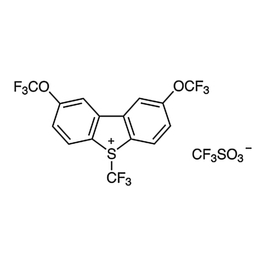 TCI S-Trifluoromethyl-2,8-bis(trifluoromethoxy)dibenzothiophenium Triflate
