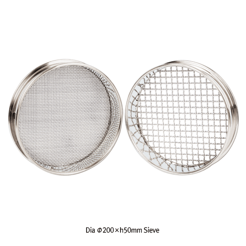 Daihan Science DAIHAN Φ200×h50mm All Stainless-steel Standard Test Sieve, with Stainless-steel