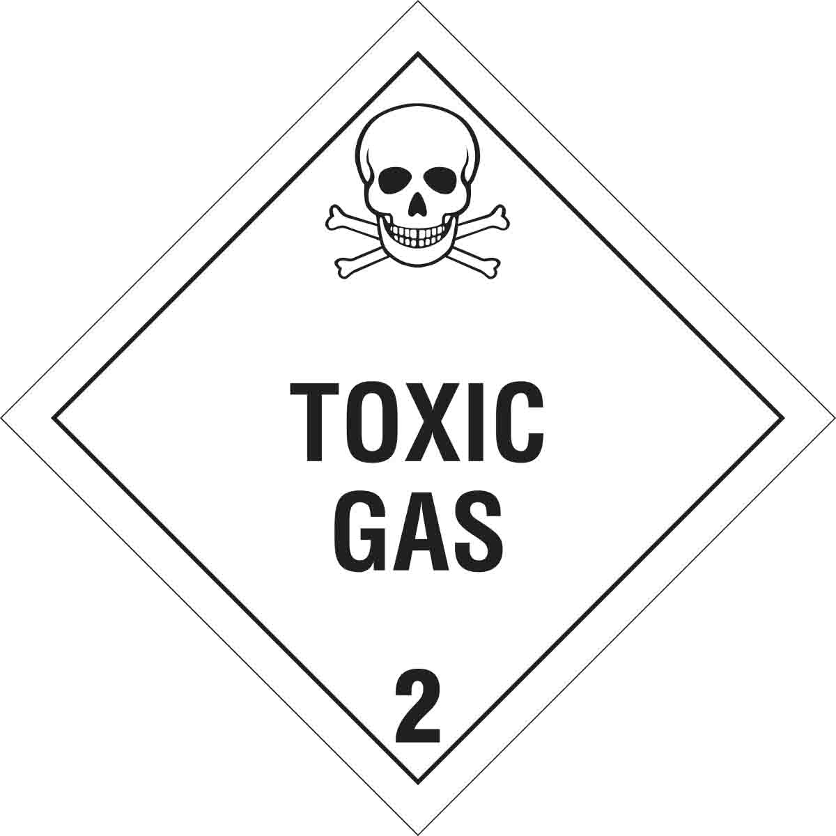 Brady TOXIC GAS Sign