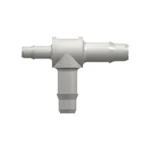Tee Reduction Tube Fitting with 400 Series Barbs, 3/32` (2.4 mm) and 1/16` (1.6 mm) ID Tubing