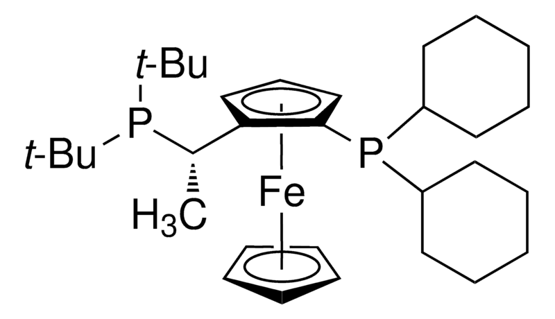 Merck (S)-1-[(RP)-2-(Dicyclohexylphosphino)ferrocenyl]ethyldi-tert-butylphosphine