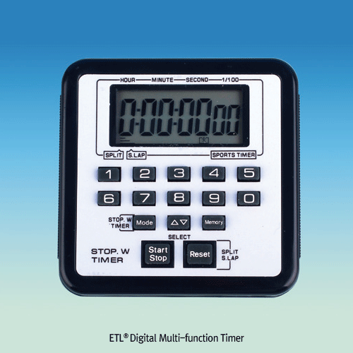 Daihan Science ETL Digital Multi-function Stopwatch/Timer, 0.01sec~100hr<br>With Count-Up/Down