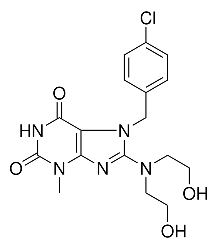 Merck 8-(BIS-(2-HO-ET)-AMINO)-7-(4-C - 25 MG&