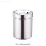 Daihan Science Multi-use Stainless-steel Jars, with Lid & Tall-form, 다용도 스테인레스-자, 장형, 원통형