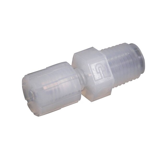 Thermo Fisher Scientific PFA Compression Male NPT Threaded Adapter, 1/4 in. Tubing