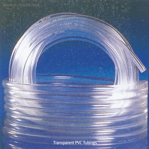 Daihan Science Transparent PVC Tubing, High Flexible, Chemical Resistant, id Φ3~Φ50mm<br>Good f