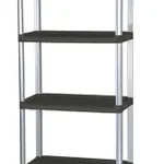 Thermo Fisher Scientific Rubbermaid 9T43 Mobile Shelving Unit, 4 Shelf, 72 in. H