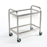 Glassware Cart with Basket 스테인레스 바스켓 카트, 거치 방식