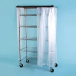 Wire Drying Rack with Curtain 이동식 초자 건조대, 커튼형
