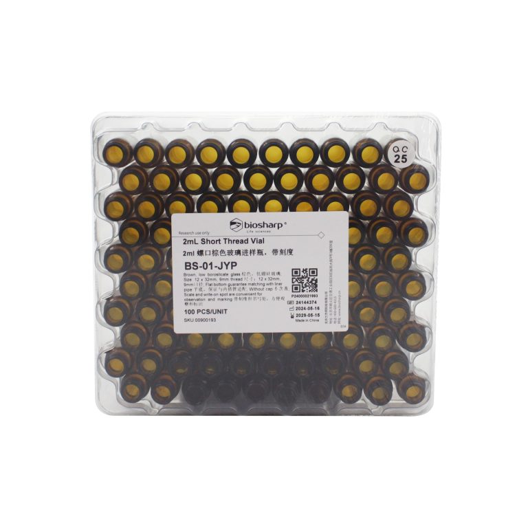 Biosharp Short thread vial amber 12*32mm 9mm thread