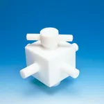 Flon Industry PTFE 4way valves / PTFE4방밸브