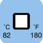 Thermo Fisher Scientific Irreversible 1-Point Square Temperature Label, 180°F/82°C