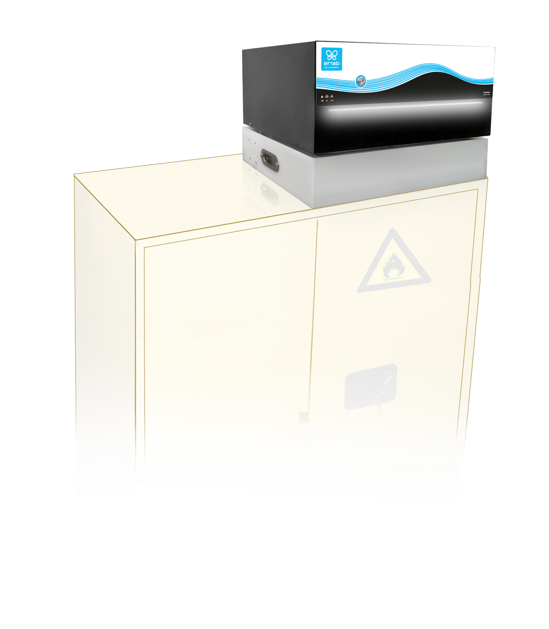 Erlab Standalone filtration system for fire proof and chemical storage cabinets
