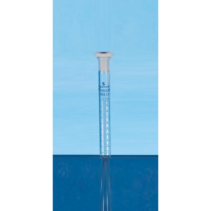 Supertek Test Tube, Graduated, With Socket