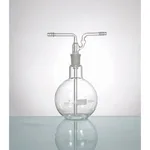 Supertek Gas Washing Bottle, Flat Bottom Flask