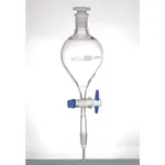 Supertek Separating Funnel, Globe Shape, Plain, With Socket and Cone