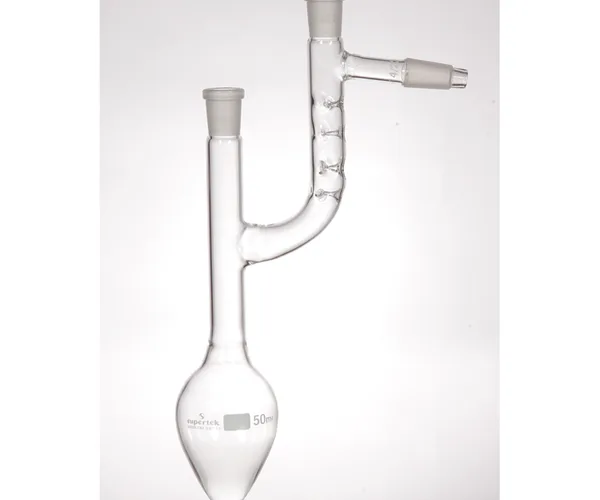 Supertek Flask, Pear Shape, Claisen-Vigreux