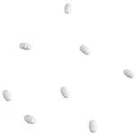 Merck MAGNETIC STIR BAR, PTFE, WHITE, ROUND,&