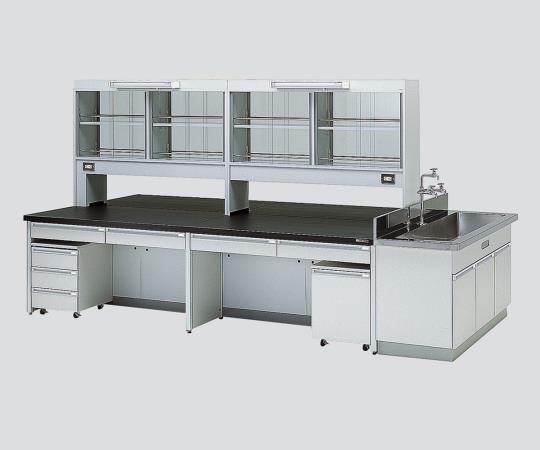 AS ONE Laboratory Table, 중앙실험대(서랍·서랍박스·측면 싱크대·시약선반 부속, 프레임 타입)