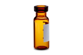 Waters Deactivated Amber Glass 12 x 32 mm Crimp Vial, 2 mL Volume, 100/pk