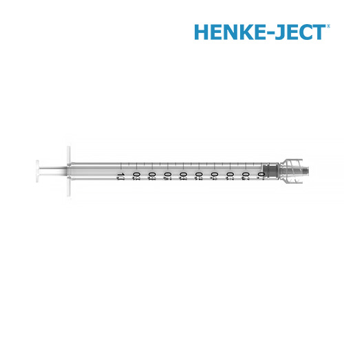 Henke-Ject RL1 / 플라스틱 실험용 주사기(syringe), 1mL, Luer-Lock Tip (잠금형), 멸균, 8300018745[100EA/PK]