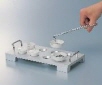 AS ONE Crucible Rack (Aluminium made), 알루미늄제 도가니 랙