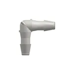 Elbow Tube Fitting with 200 Series Barbs, 3/32` (2.4 mm) ID Tubing