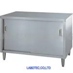 AS ONE Stainless Cabinet Work Bench (Sliding Door), 스테인리스 작업대(한면 문)
