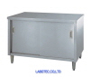 AS ONE Stainless Cabinet Work Bench (Sliding Door), 스테인리스 작업대(한면 문)