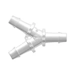 Y Tube Fitting with 500 Series Barbs, 3/8` (9.5 mm) ID Tubing