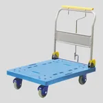 AS ONE Slient Plastic Platform Truck with Hand Brake, 정음 대차( 핸드 브레이크형)