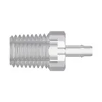 1/16-27 NPT Thread with 5/16` Hex to 400 Series Barb, 3/32` (2.4 mm) ID Tubing