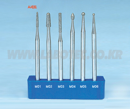 AS ONE Electrodeposited Diamond Grinder Tip Set, 전착다이아몬드 그라인더 팁 세트