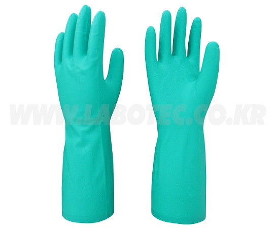 AS ONE Chemical Resistant Nitrile Glove (Sol-Vex)  324mm, 내약 니트릴장갑  324mm